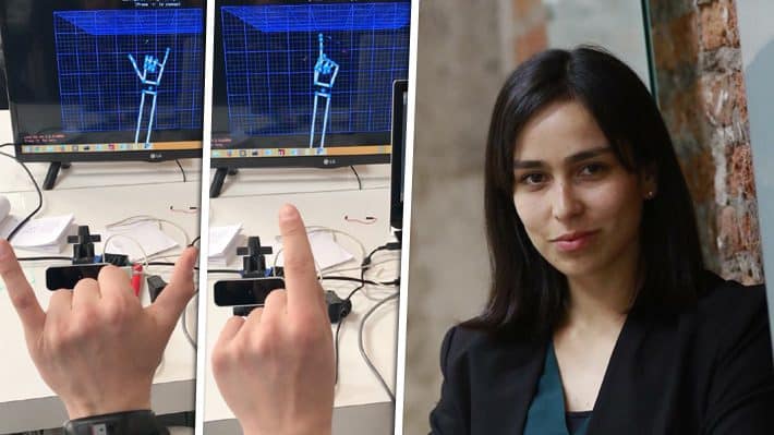 Un invento chileno para traducir audio en lengua de señas es semifinalista en un concurso internacional de innovación